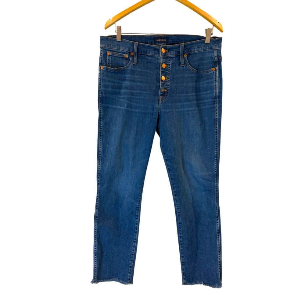 J.Crew Vintage Straight Jeans Women’s Size 31 Button Fly Raw Hem